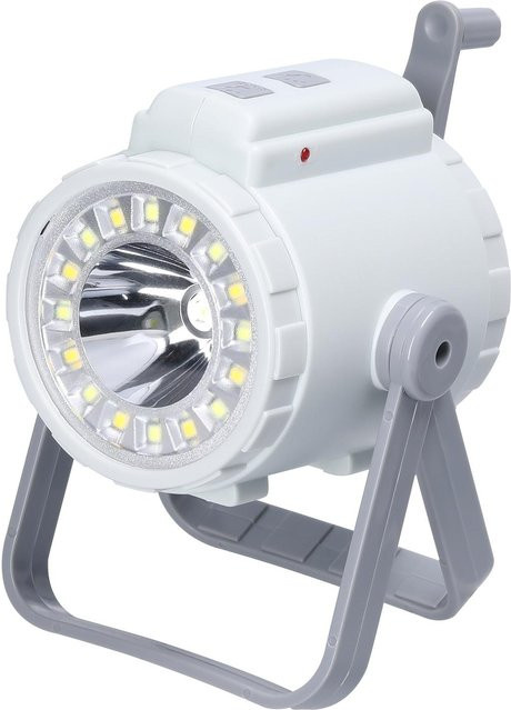 TOMTOP JMS 3in1 LED Campinglampe und Suchscheinwerfer mit Handkurbel und SOS-Funktion, bunt, wiederaufladbar - Bild 1