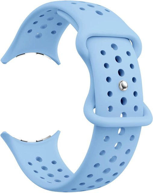 Uhrenarmband Silikon, blau, Unisex - Bild 1