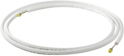 Stiebel Eltron Kältemittelleitung aus Kupfer mit Isolierung und Messinganschlüssen, Farbe: Weiß, Länge: 14 m, Durchmesser: 22 x 1 mm - Bild 1