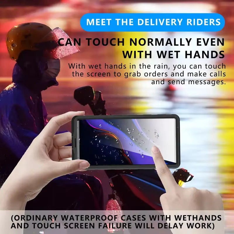 Shellbox wasserdichte Handyhülle für 6,9 Zoll Smartphones wie iPhone, Samsung und Huawei in Weiß für Unterwasserfotografie und Outdoor-Aktivitäten - Bild 4