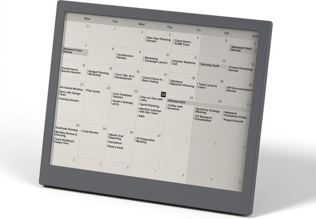 TRMNL X Smartes E-Ink Display 10.3 Zoll mit Battery Upgrade in Grau - Bild 1