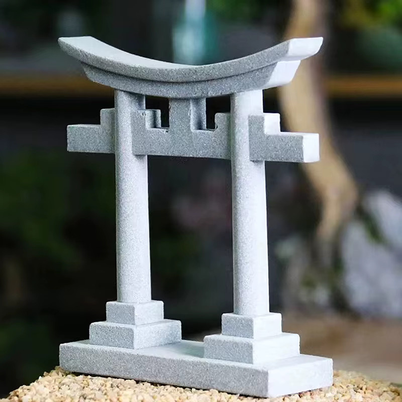 JETTING Torii-Tor Japanische Aquarium-Dekoration aus Sandstein in Grau - Bild 4
