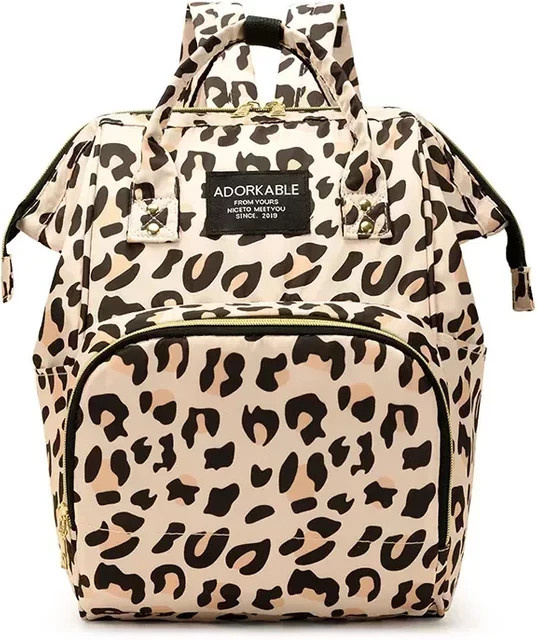 DHDH Baby Windeltasche mit Cartoon-Print, wasserdichte und waschbare Wickeltasche für unterwegs, Mehrfarbig, B: 38 cm, H: 25 cm - Bild 1