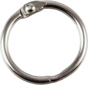 Eichner Metall-Klappringe zum Aufkleben aus Stahl in Silber, Durchmesser: 19 mm - Bild 1