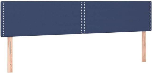 2er-Set vidaXL Kopfteile aus Stoff in Blau, B/H: 90 x 78/88 cm, Tiefe: 5 cm - Bild 1