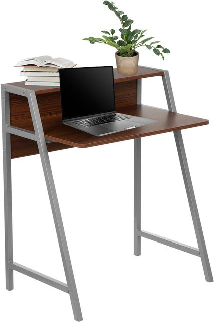hjh OFFICE Schreibtisch DUMONT aus Melaminharzbeschichteter Spanplatte und Metall - Bild 1