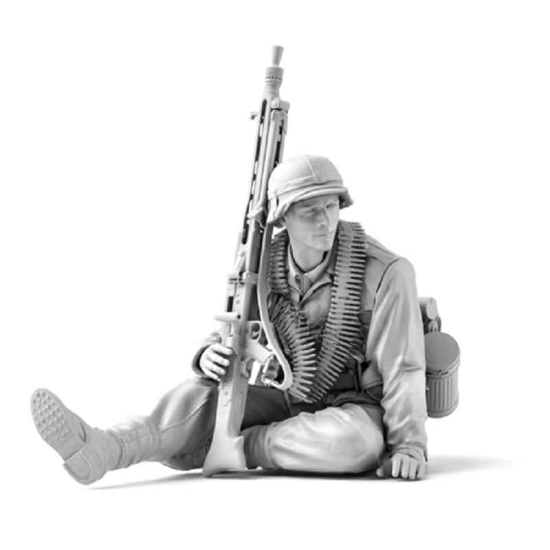 GK Infantry Division MG42 Captain, Modellbausatz, 1:16, Resin, unbemalt - Bild 1