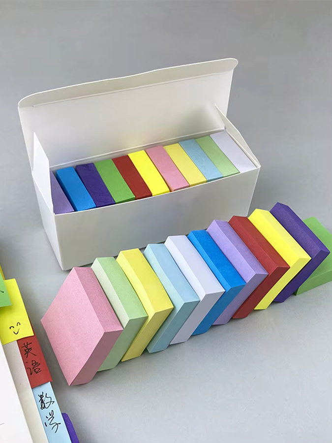 CHENJ 11-teiliges Set Planer Aufkleber und Memo Pads in fluoreszierenden Farben für Schule und Büro - Bild 3