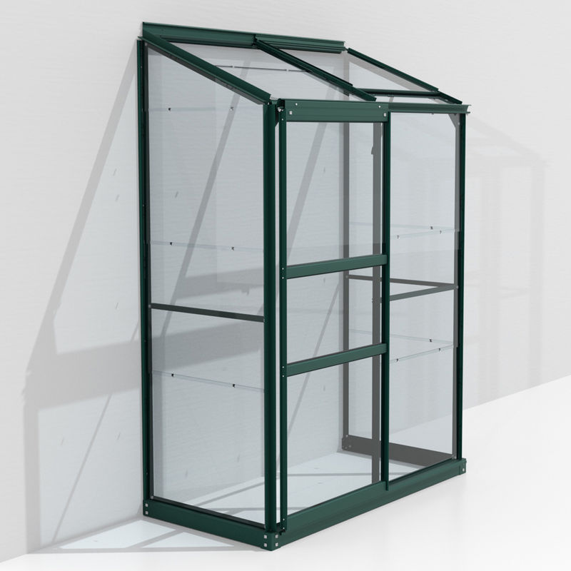 Vitavia Anlehn-Gewächshaus Styx 900 in Grün mit Polycarbonat-Verglasung und Aluminiumrahmen, B/H/T: 13,06 x 182,3 x 69,0 cm - Bild 3
