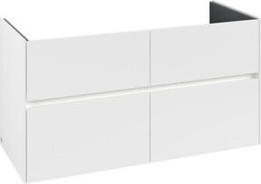 V&B Waschtischunterschrank Collaro in Weiß mit Waschbecken und LED-Beleuchtung, B/T/H: 116,1 x 61 x 48 cm - Bild 1