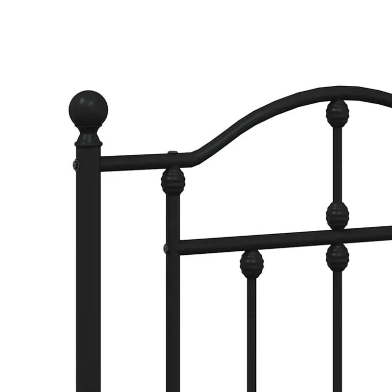 Vidaxl Metall-Kopfteil in Schwarz im klassischen Design mit einer Breite von 180 cm - Bild 4