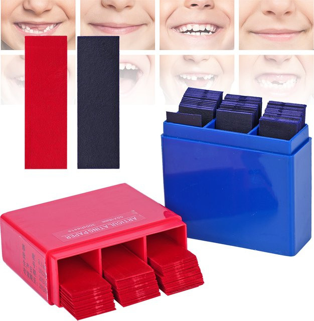 muduoban Dental Artikulationspapier, 300 Blatt, doppelseitig - Bild 1