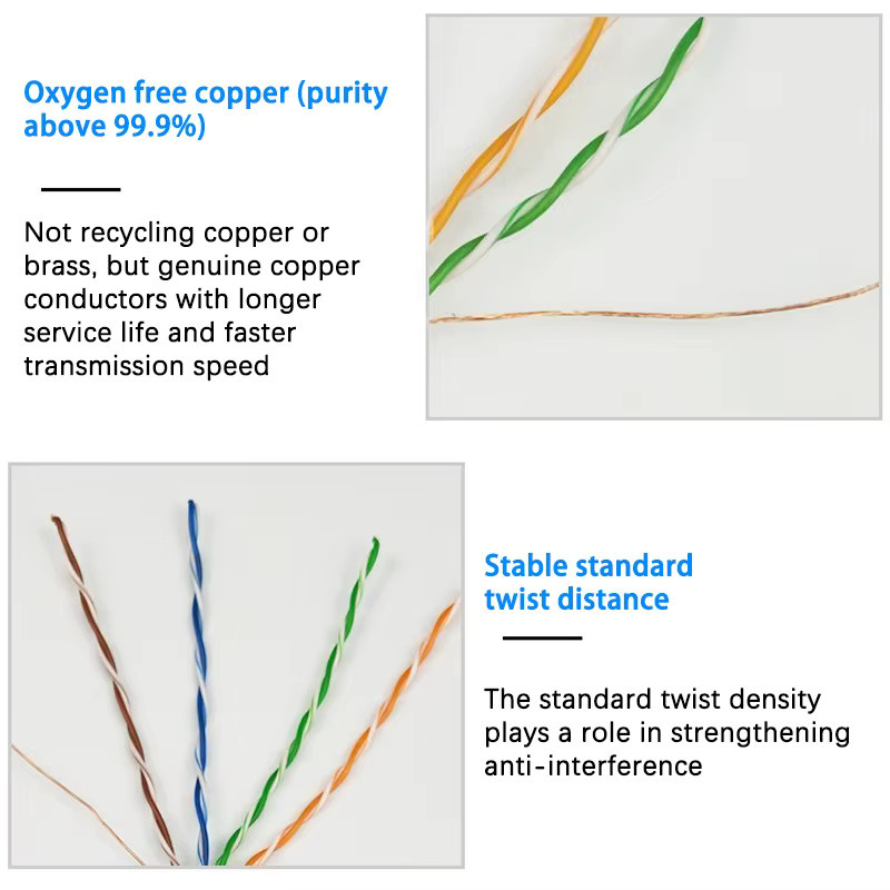 AIPHY CAT6 Ethernet-LAN-Kabel mit RJ45-Stecker aus sauerstofffreiem Kupfer für Gigabit-Netzwerke - Bild 2
