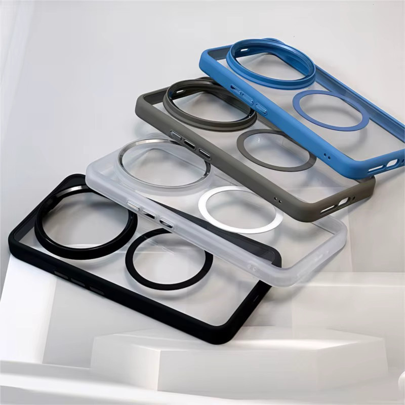 Luxus Defender Magnetische Hybrid Hülle für Xiaomi 14 Ultra Pro, Mi 14 und Xiaomi 14 Ultra, Transparent, MagSafe kompatibel - Bild 2