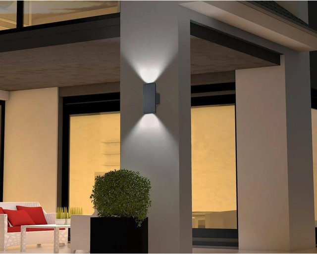 Trio LED-Außenwandleuchte Colorado Up-Down Licht in Anthrazit matt - Bild 1