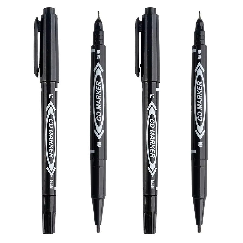 10-teiliges Doppelend-Marker-Set mit Pinselspitze in Schwarz, Rot und Blau zum Malen, Skizzieren und Schreiben - Bild 7