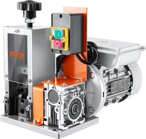 VEVOR Elektrische Kabelabisoliermaschine aus Aluminiumlegierung in Silber, 180W mit 18 m/min Geschwindigkeit für Kupferdraht, φ1,5-30mm, mit gehärteten Stahlklingen - Bild 1