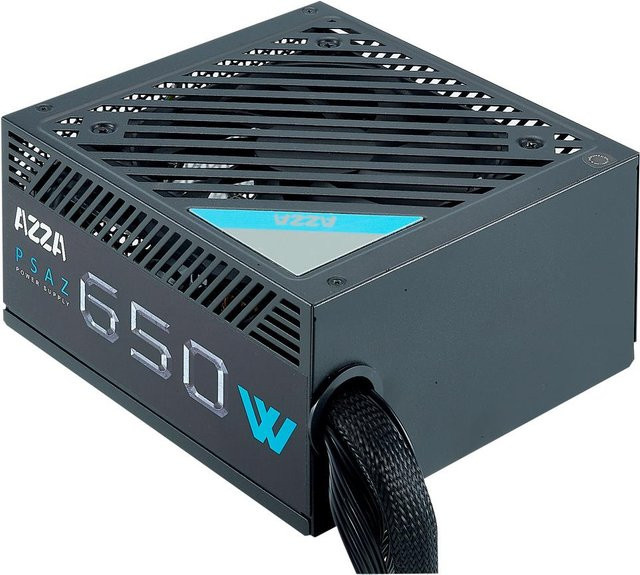 Azza PSAZ-650W Netzteil 650W 80 Plus Bronze 20+4 Pin ATX Schwarz - Bild 1