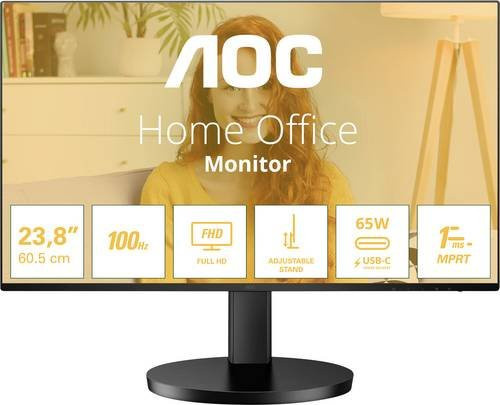 AOC Q27B3CF2 B3 Series QHD IPS-Monitor 27 Zoll, 100 Hz, USB-C 65W PD, Schwarz - Bild 1