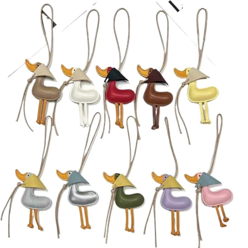 YEGBONG Schlüsselanhänger Leder, Enten, Unisex - Bild 1