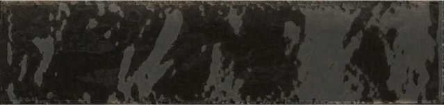 Wandfliese Lotis Metro aus Keramik Schwarz Glasiert Glänzend B: 6 cm, H: 24 cm von UNITED TILE UND MOSAIC - Bild 1