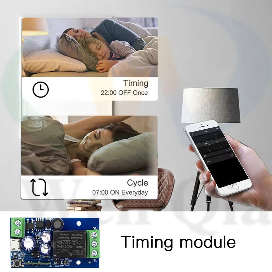 Wenqia Smart Switch WiFi Relais Modul mit Ewelink App-Steuerung und Alexa Kompatibilität, Trockenkontakt für DC 12 V 24 V 48 V - Bild 3