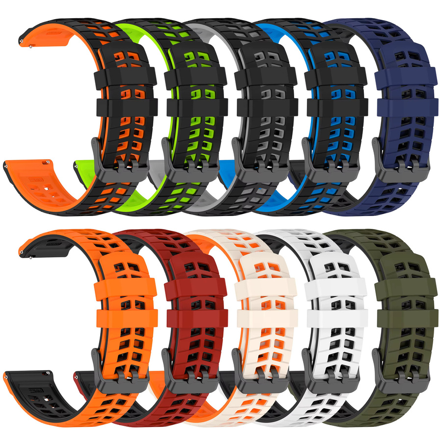 Colmi Uhrenarmband, Silikon, zweifarbig, Unisex - Bild 4