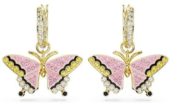 Swarovski Idyllia Ohrringe, Schmetterlingsform, Gold Plated, Mehrfarbig, Damen - Bild 1