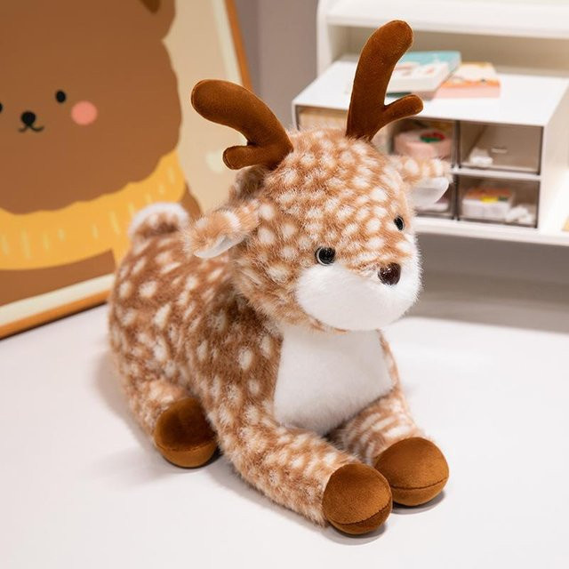 Yiran Furniture Reh Stoffpuppe, Plüschtier, 35cm, ab 14 Jahren - Bild 1