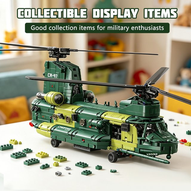 KAVOWORLD CR-97 Chinook Hubschrauber, Bausteine, 1826 Teile - Bild 1