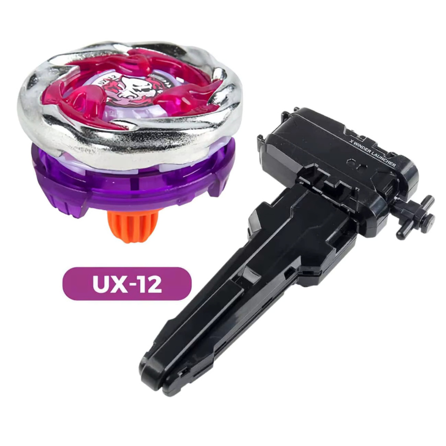 Takara Tomy UX-12 Ghost Circle, Spinning Top, Silber Rosa Lila - Bild 5