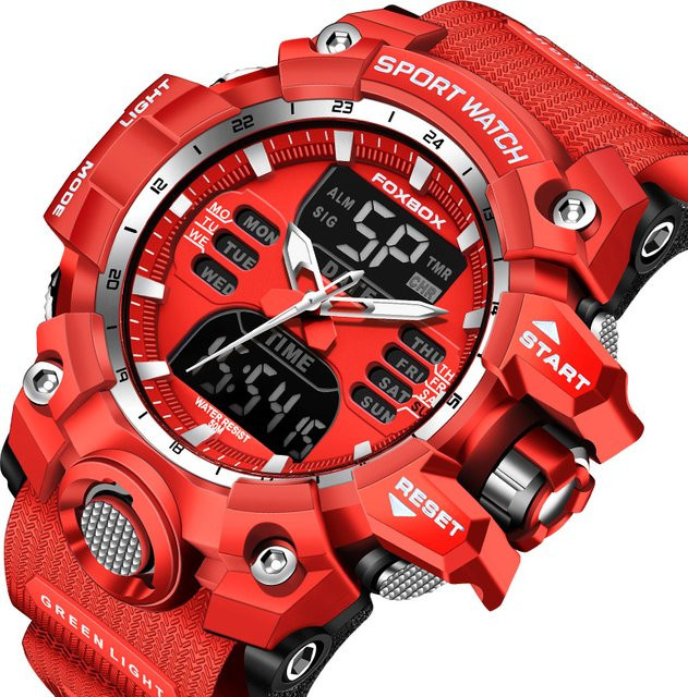 LIGE Armbanduhr, Chronograph, Quarz, Blau, Herren - Bild 1