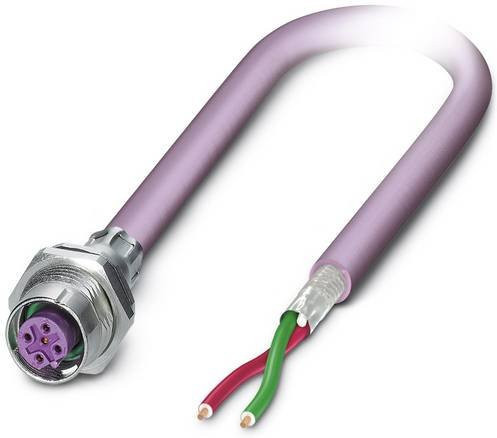 Phoenix Contact 1437478 Sensor-Aktor-Einbausteckverbinder M12 Buchse mit Schraubanschluss, Polzahl 2, Multicolor - Bild 1