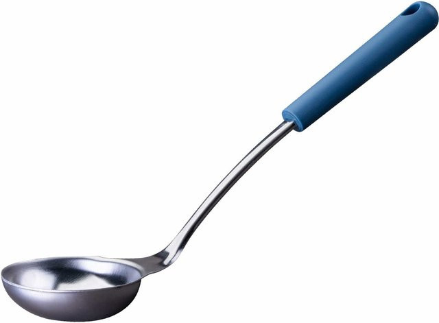 Fackelmann Schöpflöffel Essential aus Edelstahl und Kunststoff, blau - Bild 1