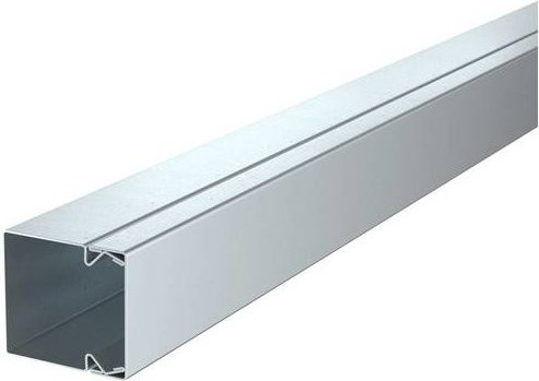 OBO Bettermann Leitungsführungskanal LKM40040FS in Beige und Silber, L x B x H: 2000 x 40 x 40 mm - Bild 1
