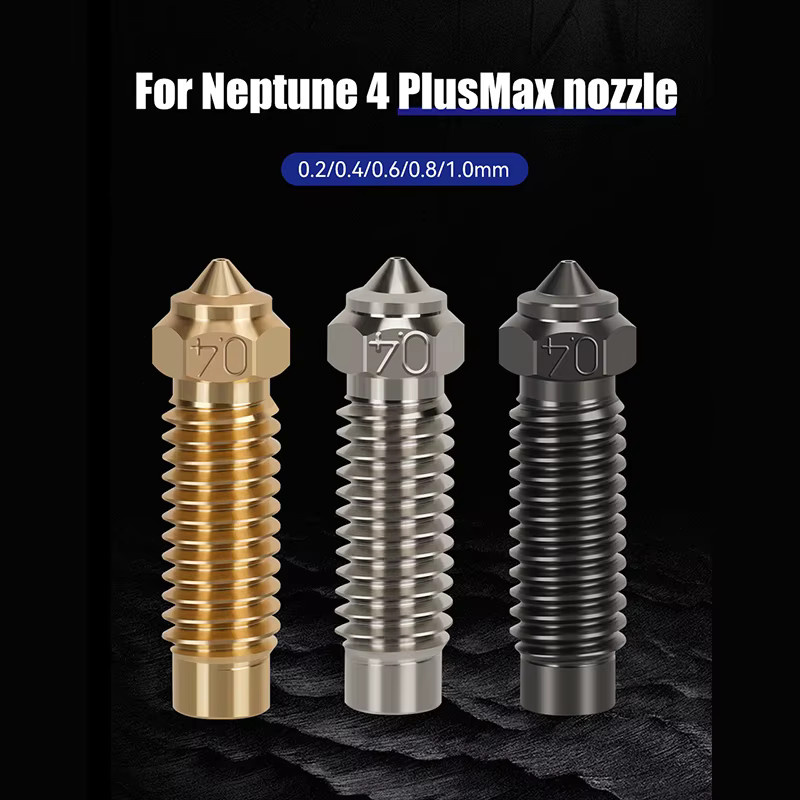 Elegoo Neptune 4 Max und Plus Hotend Kit mit gehärteter Messing-Stahldüse in Gold und Braun - Bild 2