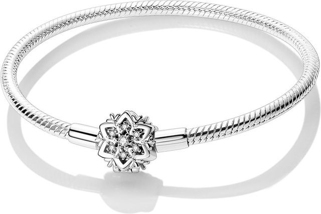 Perlenarmband 925 Silber, Weiß, Perle, Zirkonia, Damen, 19 cm - Bild 1