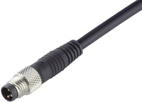 Binder 79-3381-52-04 Sensor-Aktor-Steckverbinder M8 Stecker gerade Schwarz 4-polig 2,00 m - Bild 1
