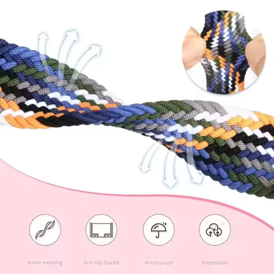 Xiaomi Uhrenarmband Nylon, geflochten, Magnetschnalle, Multicolor, Unisex - Bild 3