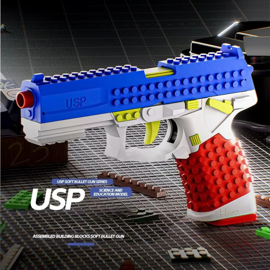 CTMA USP Soft Bullet Gun, Spielzeug, Schaumstoff, Rot, Gelb, Bunt / Mehrfarbig - Bild 3