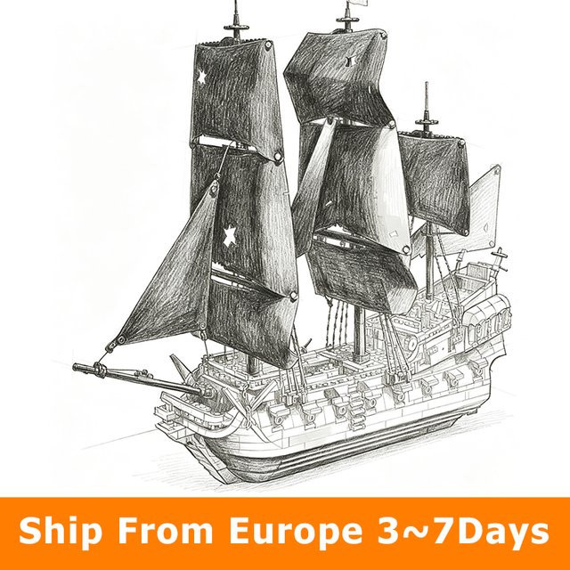 LEGO Piraten Fluch der Karibik Schiff, Bausteine, 2865 Teile - Bild 1