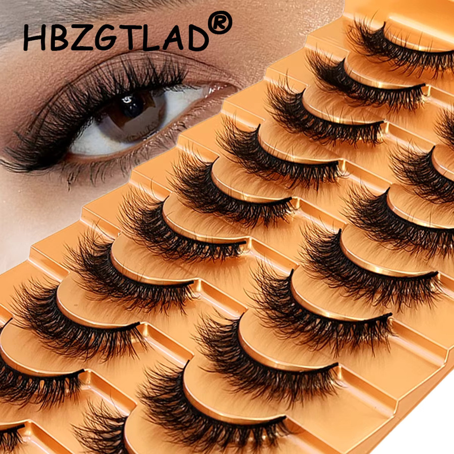 AMSDCN Künstliche Wimpern, 3D Wispy, Natürlich, Unisex - Bild 2