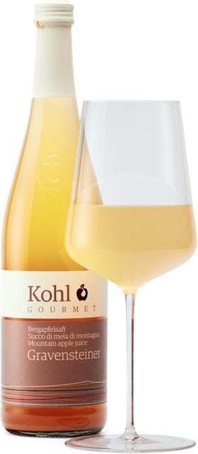 Kohl Gourmet Bergapfelsaft Gravensteiner, 0,75 l - Bild 1