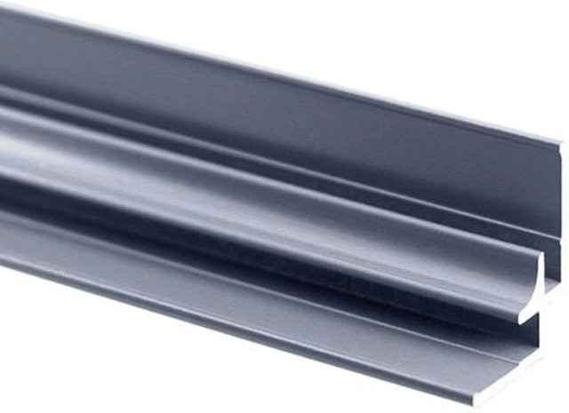Schulte Eckverbinder für Duschrückwand Decodesign in Alunatur, Farbe: Silber/Grau, Länge: 210 cm - Bild 1