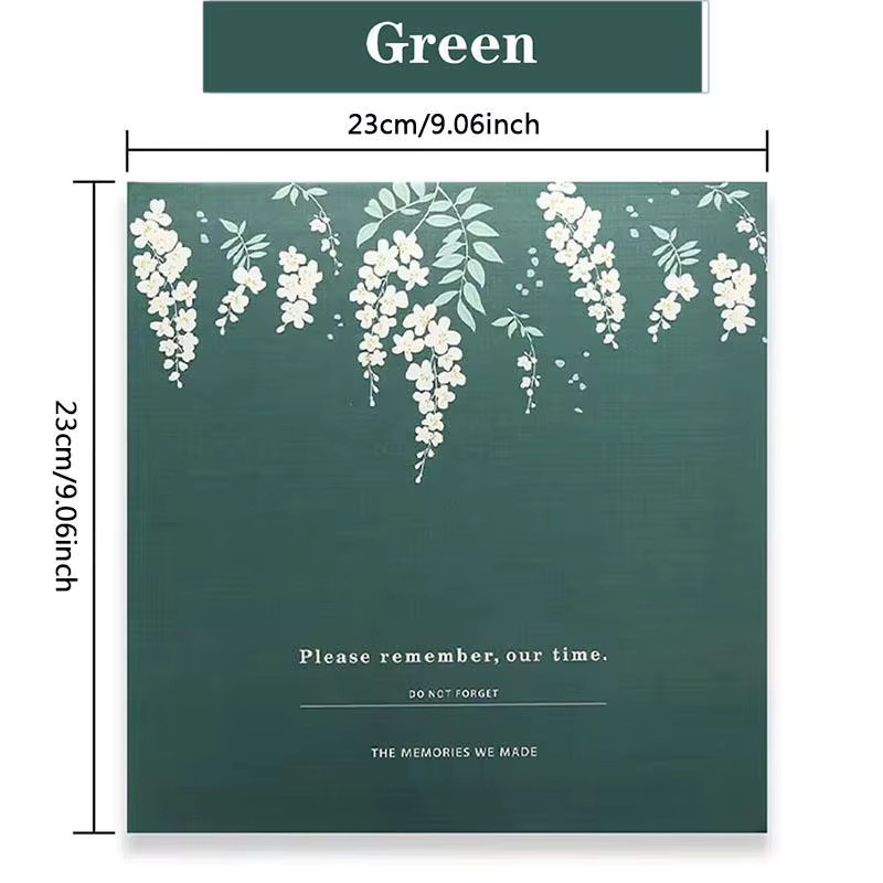 Grünes Scrapbook-Album aus Papier zur Aufbewahrung von Trockenblumen und gepressten Blättern für deine Pflanzensammlung - Bild 6