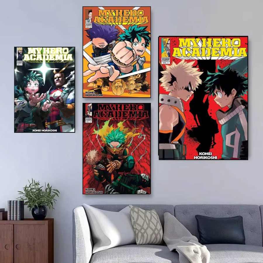 My Hero Academia Wandkunst Poster Aufkleber in Multicolour für dein Wohnzimmer oder Schlafzimmer - Bild 2