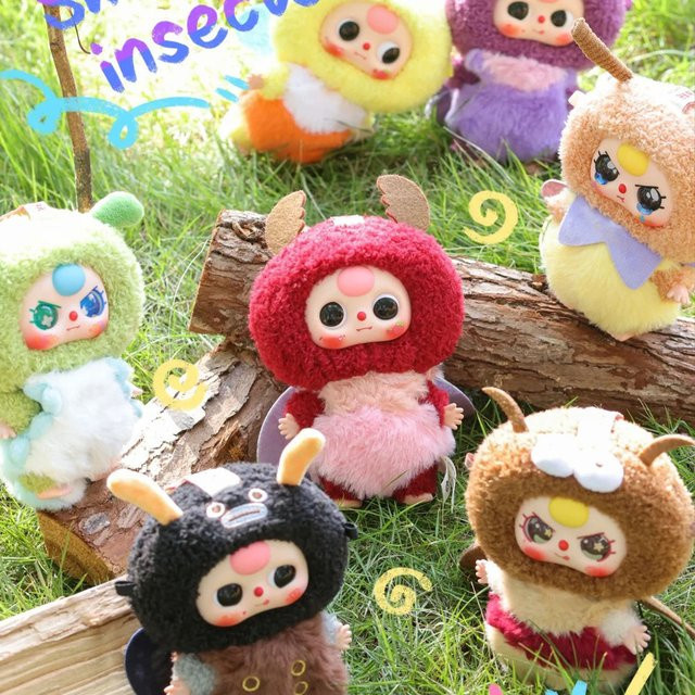 52TOYS Baby Drei Elf Plüsch, Biene, Bunt / Mehrfarbig - Bild 1