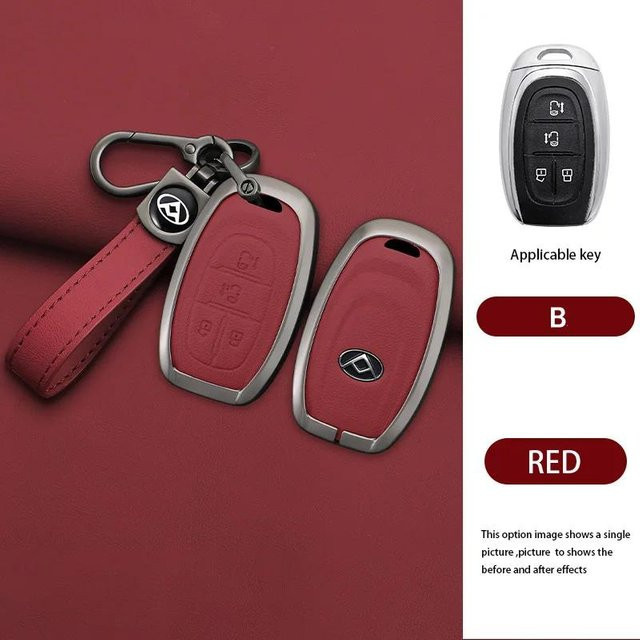 Schlüsselhülle als Autofernbedienung Abdeckung und Schlüsselanhänger für Saic Maxus G10 G60 G50 plus D60 G10 G20 T60 T70 Wohnmobil V90 EUNIQ5 D90 in Rot - Bild 1