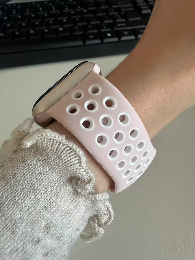 Uhrenarmband Silikon, Schwarz, Unisex - Bild 5