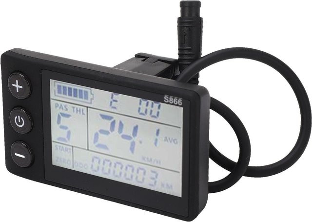 Elektroroller Umbau LCD-Display mit 6P Wasserdichtem Stecker für Mountainbike in Grau von shoemst - Bild 1
